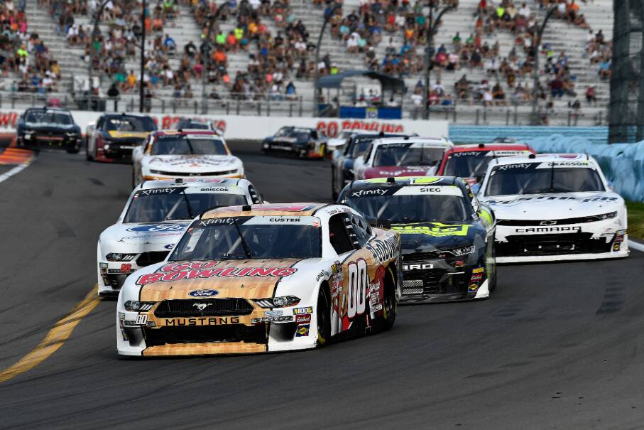 Stewart-Haas Racing teammates Chase Briscoe and Cole Custer (00) finished sixth and seventh. Stewart-Haas Racing teammates Chase Briscoe and Cole Custer (00) finished sixth and seventh.